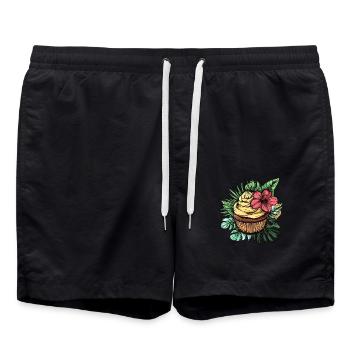 Tropical Cupcake - Short de bain - noir - Devant - AI Model Male 185 light (185cm)