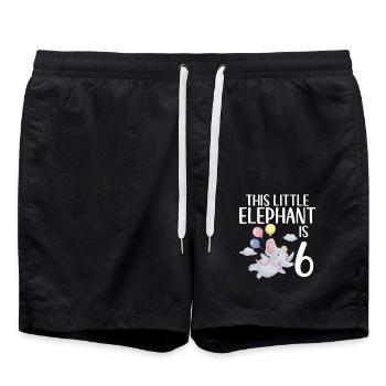 Elephant Lovers Gifts - Badeshorts - Schwarz - Vorne - AI Model Male 185 light (185cm)