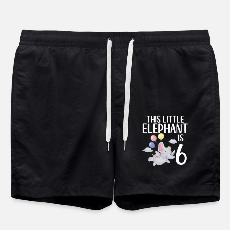 Elephant Lovers Gifts - Swim Trunks - black
