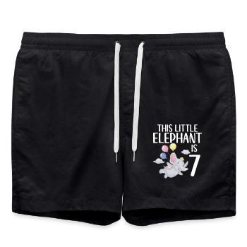 Elephant Lovers Gifts - Badeshorts - Schwarz - Vorne - AI Model Male 185 light (185cm)