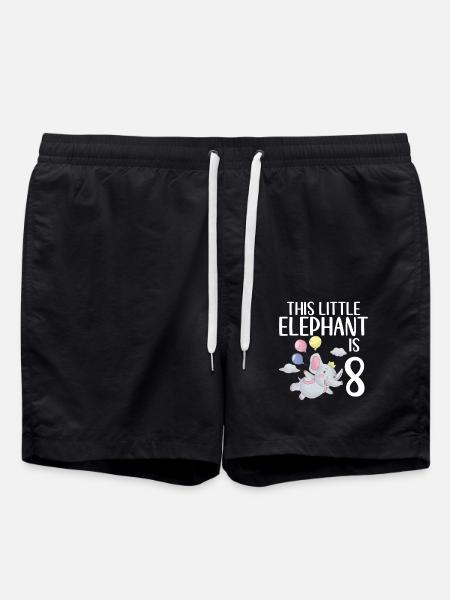 Elephant Lovers Gifts - Swim Trunks - black