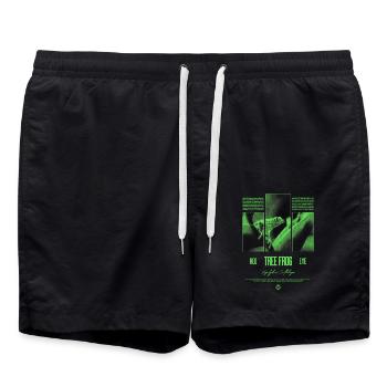 Red Eyed Tree Frog Rainforest Amphibian - Swim Trunks - black - Front - AI Model Male 185 light (185cm)