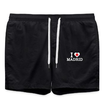 J’aime Madrid Cool J’aime le mauvais drapeau Drapeau du Japon - Short de bain - noir - Devant - AI Model Male 185 light (185cm)