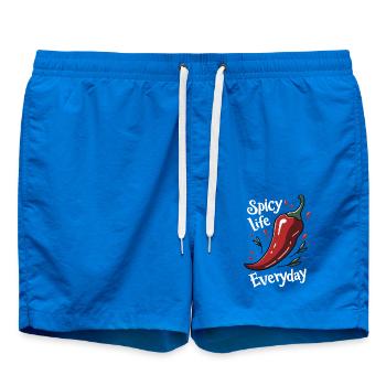Spicy Life – Chili Vibes für jeden Tag - Badeshorts - Cobalt blue - Vorne