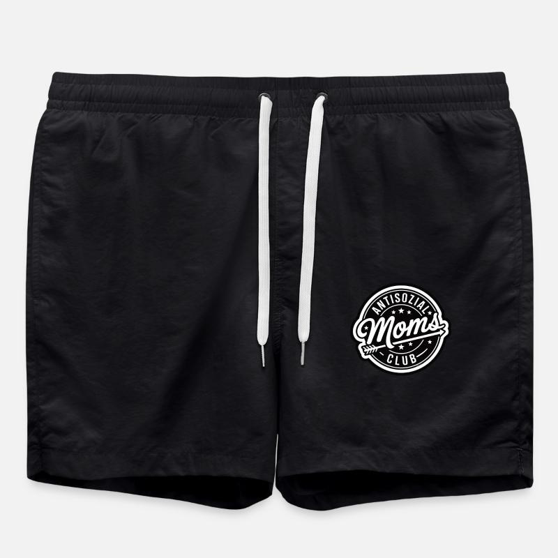 Club des mamans antisozial - Short de bain - noir