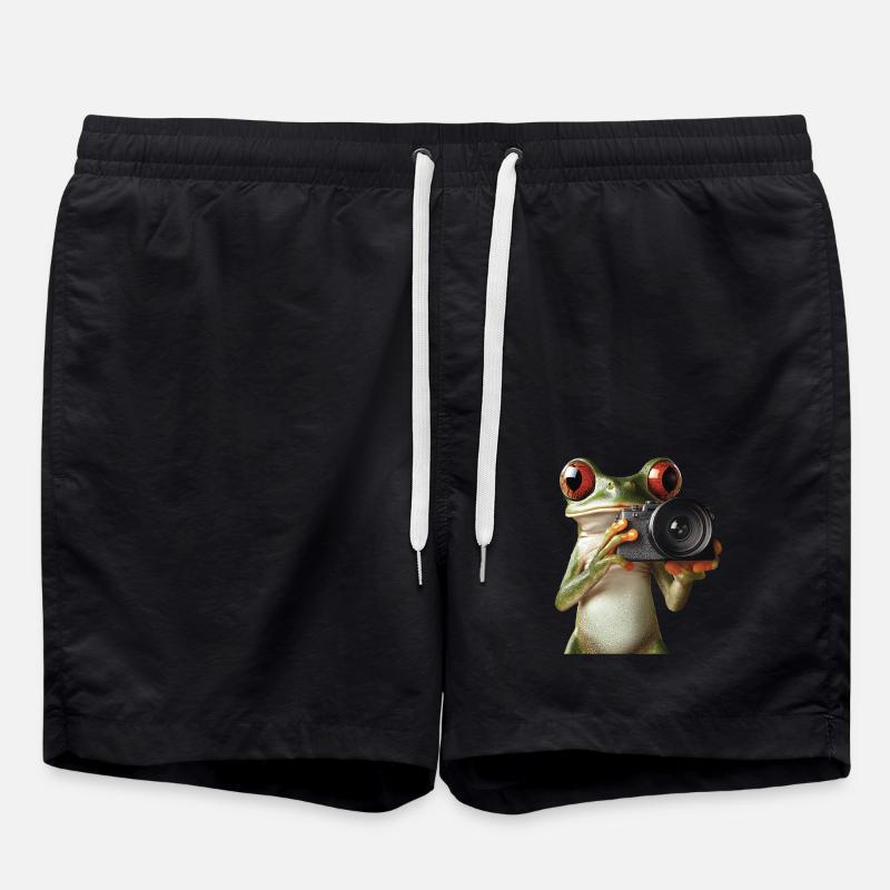 Frosch - Badeshorts - Schwarz