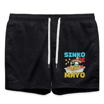 Sinko De Mayo Funny Cinco De Mayo Motif - Short de bain - noir - Devant - AI Model Male 185 light (185cm)