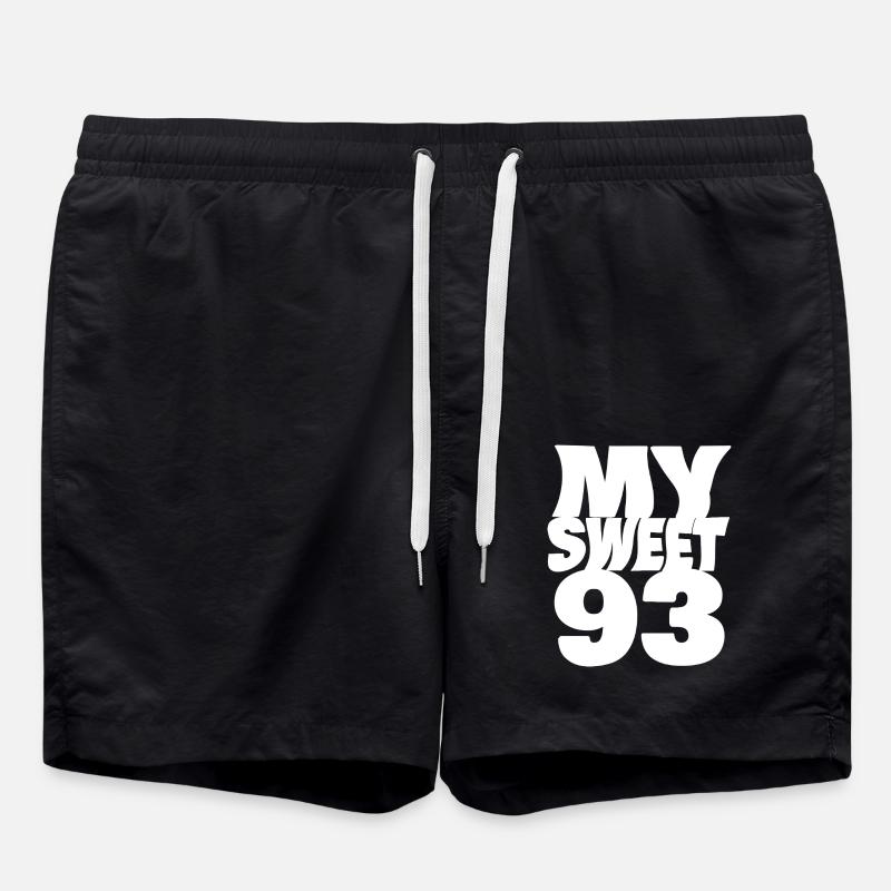 93 - Badeshorts - Schwarz