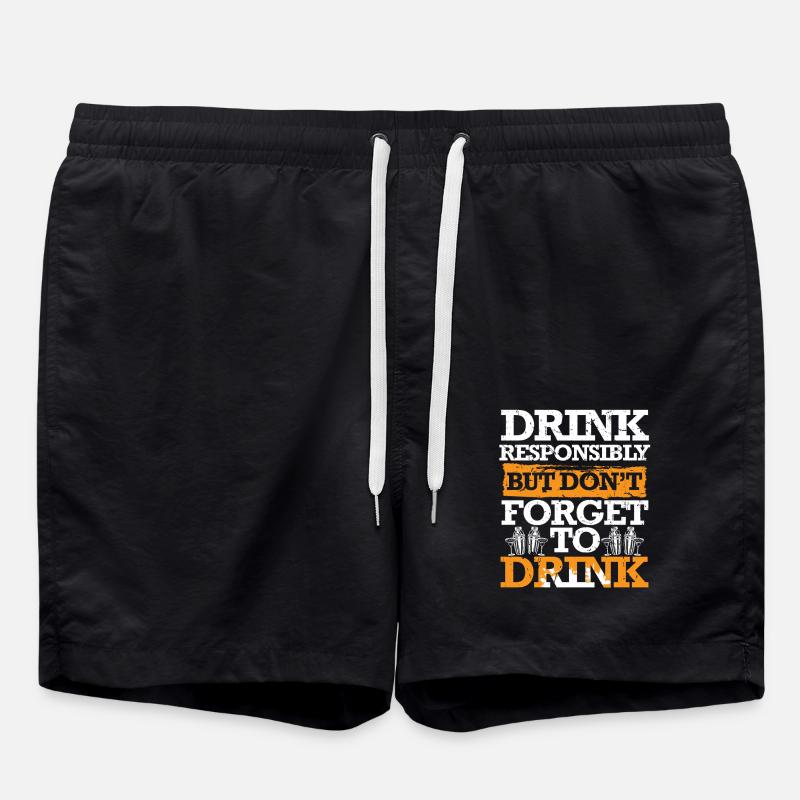Bartender Bartender Bartending - Swim Trunks - black