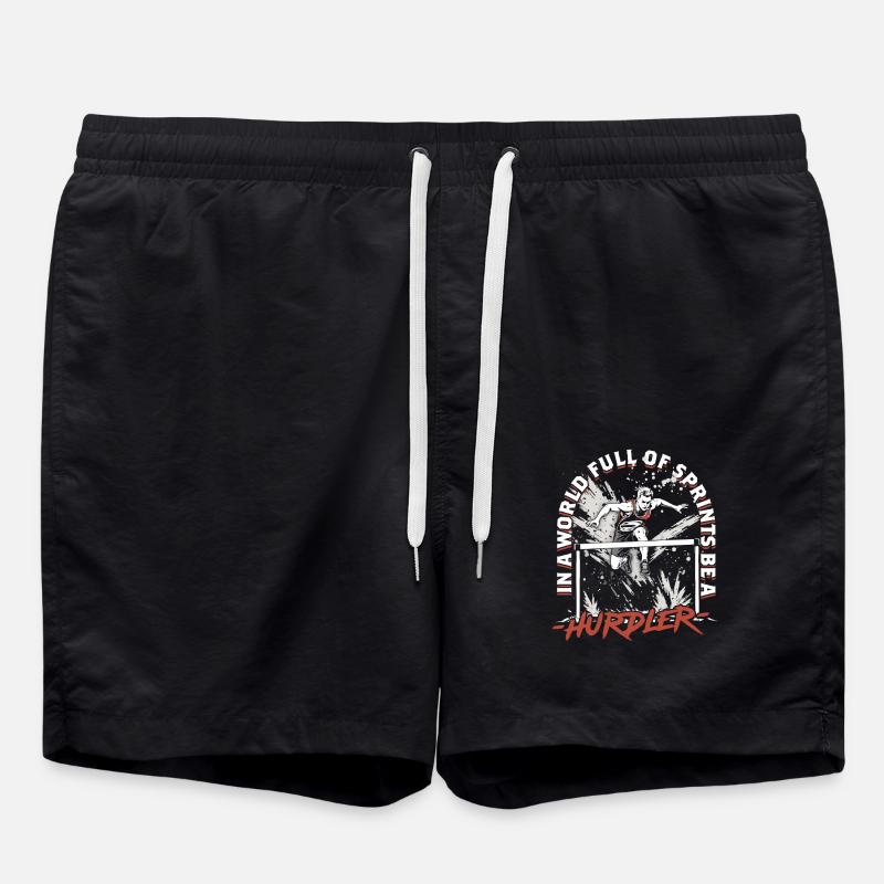 Hurdles Be A Hurdler - Swim Trunks - black