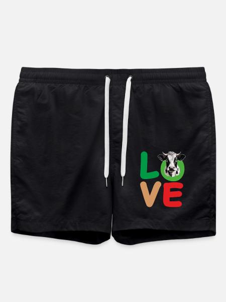 VACHE D’AMOUR - Short de bain - noir