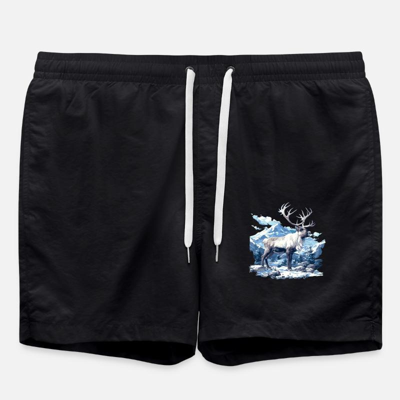 Reindeer Reindeer - Swim Trunks - black