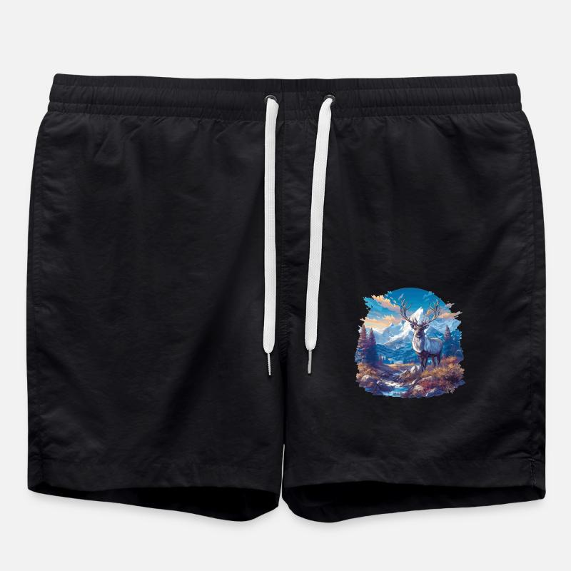 Reindeer Reindeer - Swim Trunks - black