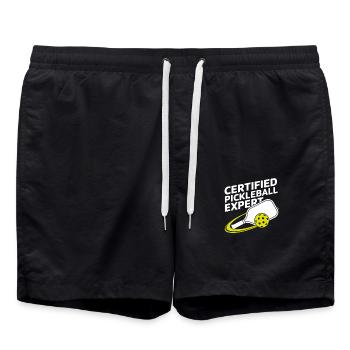 Pickleball Expert Cadeau pour joueur de pickleball - Short de bain - noir - Devant - AI Model Male 185 light (185cm)