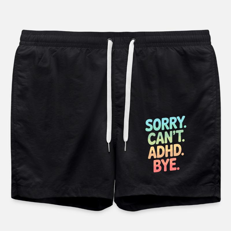 TDAH - Short de bain - noir