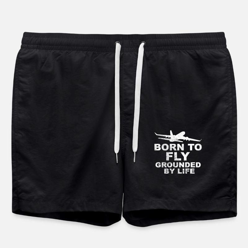 Born to fly - Swim Trunks - black