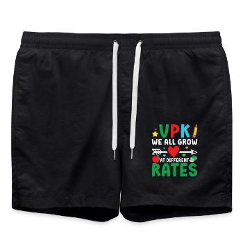 Vpk Wir Alle Wachsen Mit Unterschiedlichen Raten - Badeshorts - Schwarz - Vorne - AI Model Male 185 light (185cm)