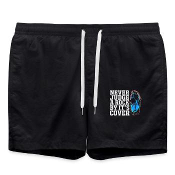Archéologie Géologie - Short de bain - noir - Devant - AI Model Male 185 light (185cm)