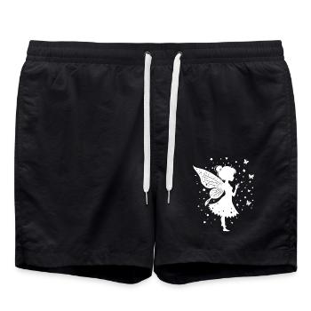 Magical fairy with flowers and butterflies - Swim Trunks - black - Front - AI Model Male 185 light (185cm)