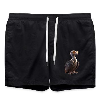 Vulture Bird of Prey Vulture Vulture Cute Vulture - Swim Trunks - black - Front - AI Model Male 185 light (185cm)