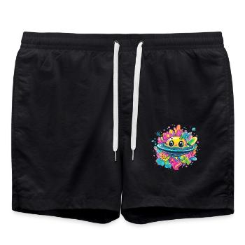 Douce aventure OVNI - Short de bain - noir - Devant - AI Model Male 185 light (185cm)