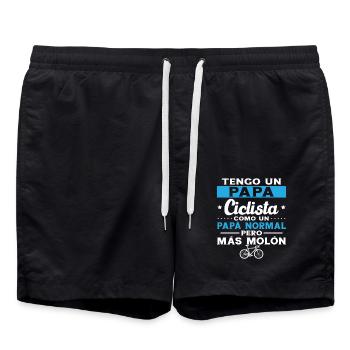 Ich habe ein Papa Radfahrer Geschenk Cyclisme - Badeshorts - Schwarz - Vorne - AI Model Male 185 light (185cm)