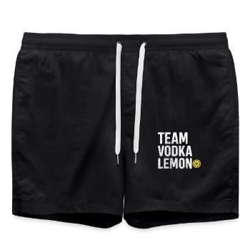 Team Vodka Lemon - Swim Trunks - black - Front - AI Model Male 185 light (185cm)