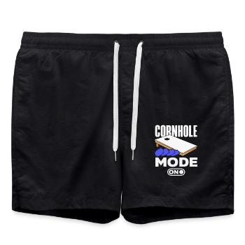 Cornhole Spieler Modus An Schalter - Badeshorts - Schwarz - Vorne - AI Model Male 185 light (185cm)