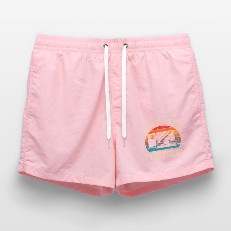 Computer Flüsterer Retro Gamer Nerd Programmierer Badeshorts