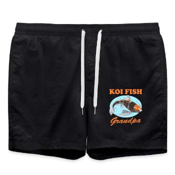 Poisson Koi Grand-père Koi Nishikigoi Cadeau - Short de bain - noir - Devant - AI Model Male 185 light (185cm)