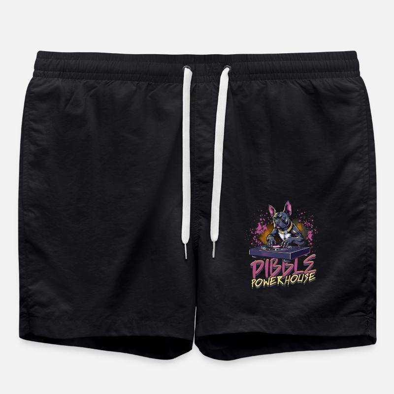 Pitbull Pitbulls Pibble Powerhouse - Badeshorts - Schwarz