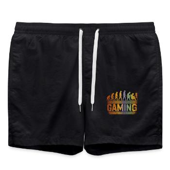 Evolution Gaming Shirt - Badeshorts - Schwarz - Vorne - AI Model Male 185 light (185cm)