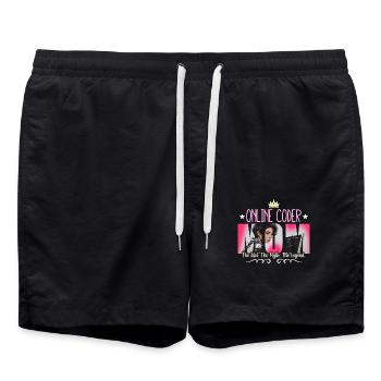 Online Coder Mom The Idol The Myth Web Developer - Badeshorts - Schwarz - Vorne - AI Model Male 185 light (185cm)