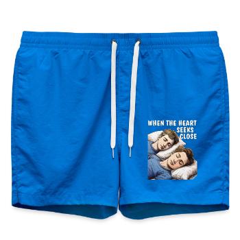 WHEN THE HEART SEEKS CLOSE - Swim Trunks - cobalt blue - Front