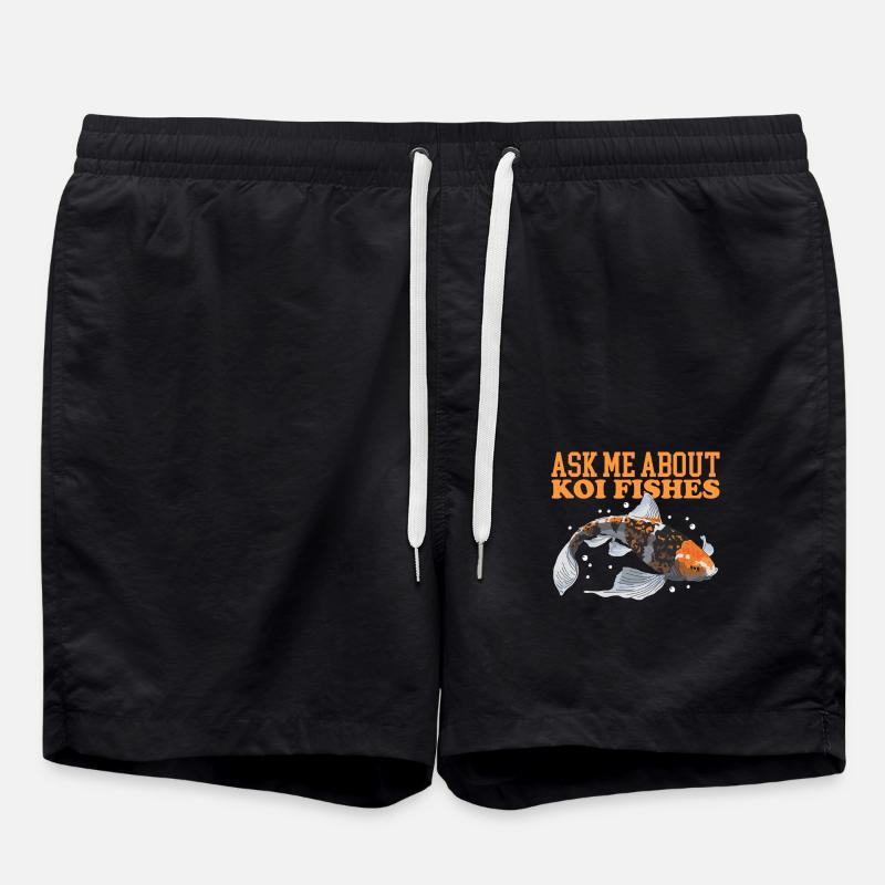 Poissons Koi Koi Nishikigoi Cadeaux - Short de bain - noir