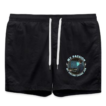 Codeur en ligne Ma passion Mon informatique en ligne - Short de bain - noir - Devant - AI Model Male 185 light (185cm)