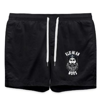 East Frisian North Sea Seaman Klei Mi An Mors - Swim Trunks - black - Front - AI Model Male 185 light (185cm)