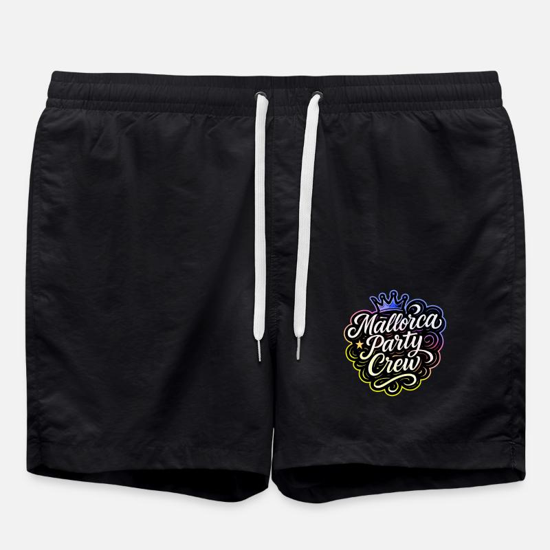 Majorque Party Crew Crown - Short de bain - noir