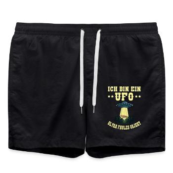I'm a UFO Ultra Lazy Object Sloth Alien - Swim Trunks - black - Front - AI Model Male 185 light (185cm)