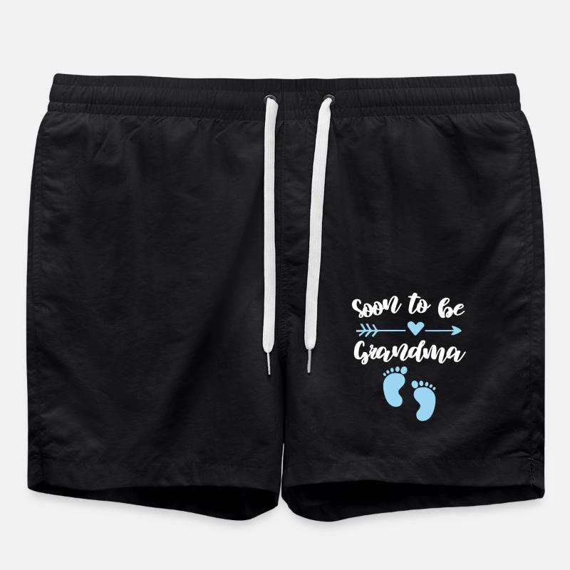 Bientôt grand-mère dit joie familiale - Short de bain - noir