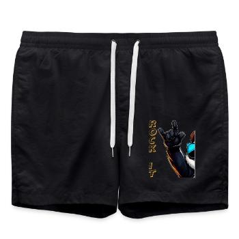 ROCK IT - Swim Trunks - black - Front - AI Model Male 185 light (185cm)