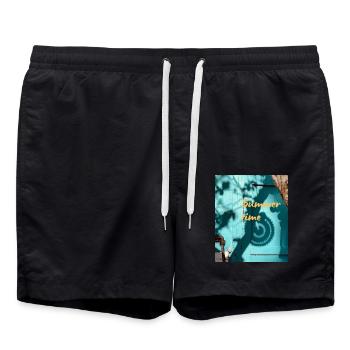 Été - Short de bain - noir - Devant - AI Model Male 185 light (185cm)