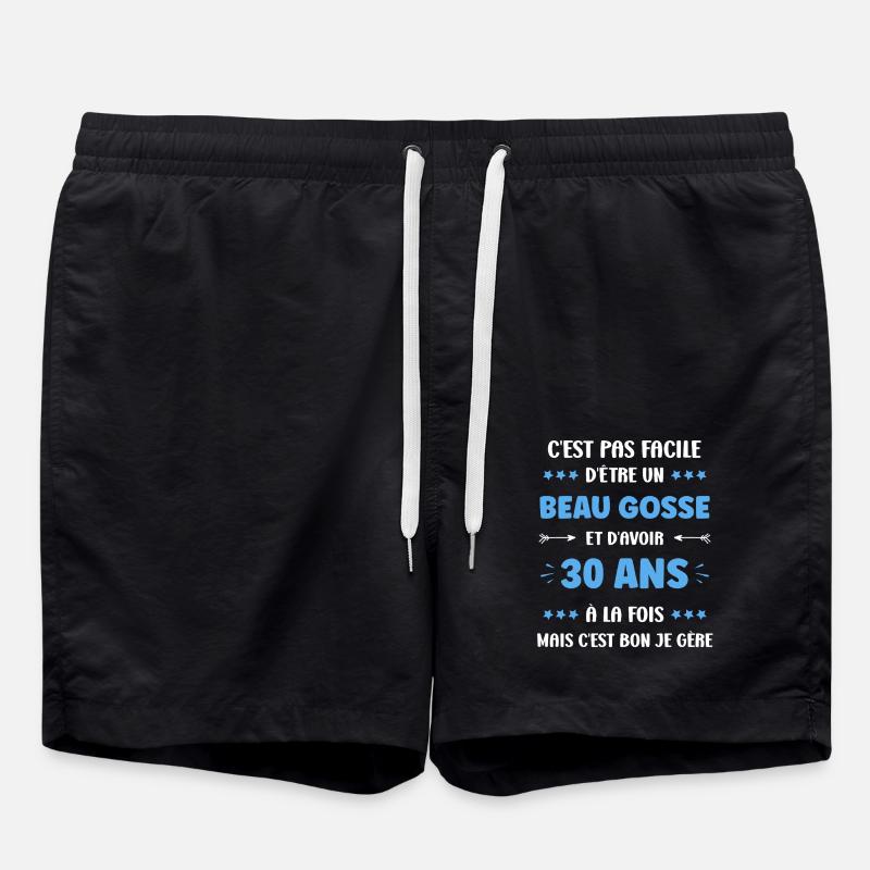 30 ANS - Short de bain - noir