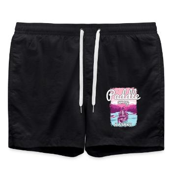 Kayaking - Swim Trunks - black - Front - AI Model Male 185 light (185cm)