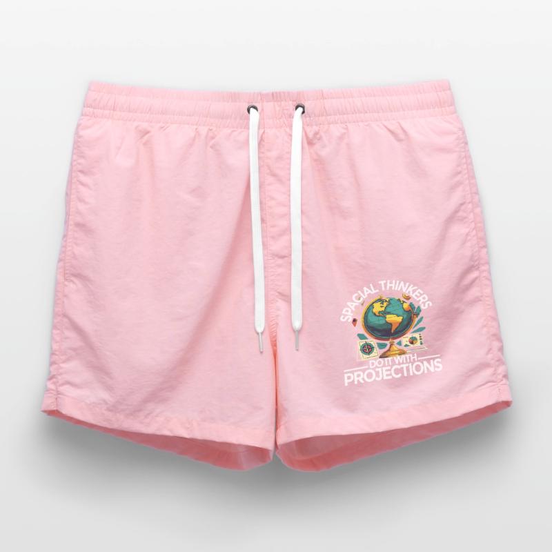 Geographic Information Systems Special Thinkers Swim Trunks