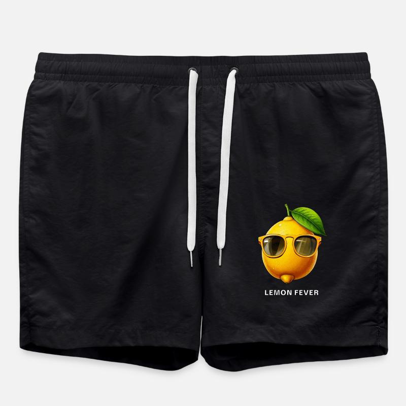 ZITRONE LEMON FEVER - Swim Trunks - black