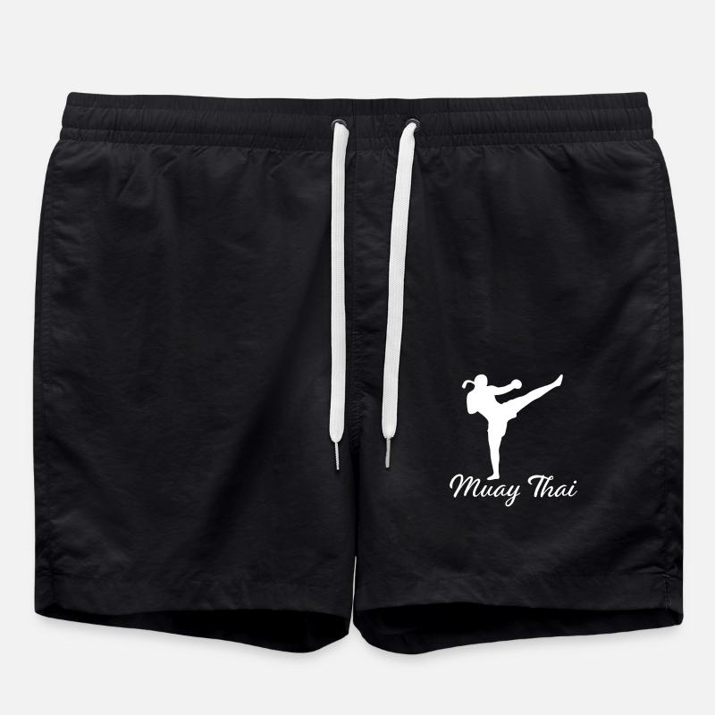 Muay Thai - Swim Trunks - black