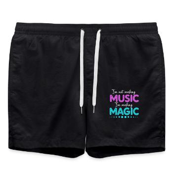 DJ Djing Label Clavier - Short de bain - noir - Devant - AI Model Male 185 light (185cm)