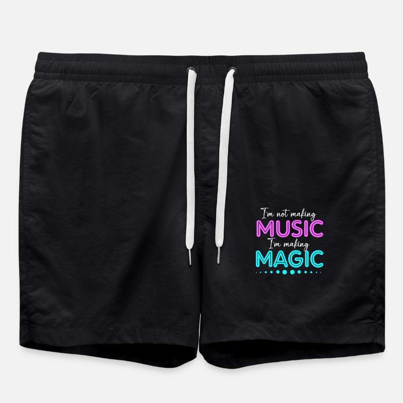 DJ Djing Label Clavier - Short de bain - noir