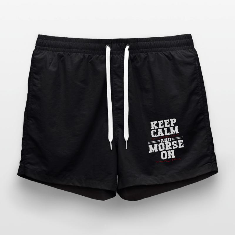 Morsecode Morse Code Keep Calm And Morse On Short de bain